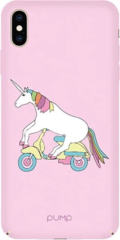 Чехол-накладка PUMP Tender Touch Case for iPhone XS Max Unicorn Biker