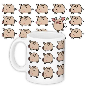 Кружка с принтом Свинки 330 мл (KR_PIG058)
