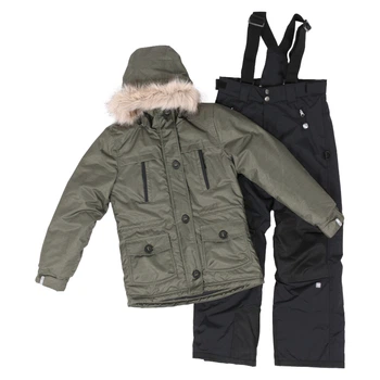 Зимовий термокомплект SNO F18M310-Suage_Black оливковий з чорним 134 - 140 см (F18M310-Suage_Black-8)