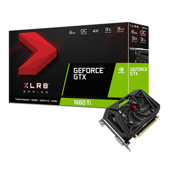 Видеокарта PNY GeForce GTX 1660 Ti 6GB Single Fan / XLR8 6GB GDDR6