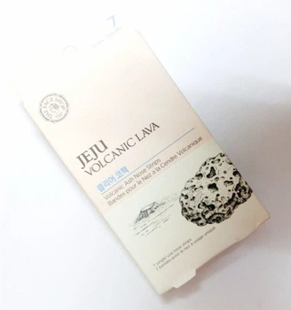 Полоски для носа от черных точек с вулканическим пеплом The Face Shop Jeju Volcanic Lava Volcanic Ash Nose Strip