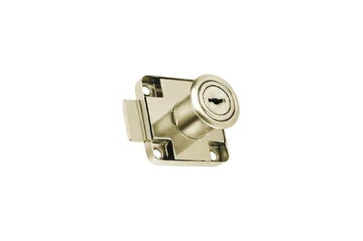 Замок мебельный FZB прямой для ДСП 138 Nickel