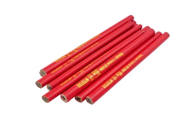 Олівець Intertool столярний 180 мм (12 шт.) червоний (KT-5004)