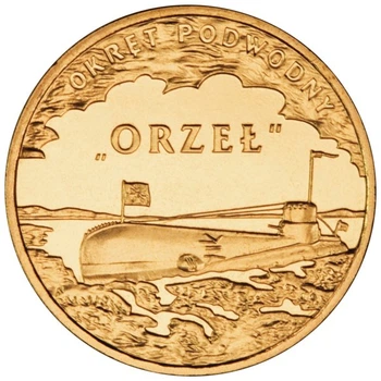 Монета Польща 2 злотих 2012 «Підводний човен« Орел »UNC (Y#837)