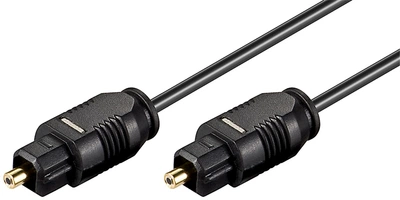 Кабель аудіо оптичний Goobay Toslink 1.5m D=2.2mm CoreD=1.1 чорний(75.05.1217)
