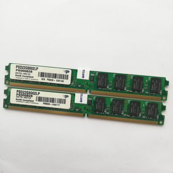 Комплект оперативной памяти Patriot DDR2 4Gb (2Gb+2Gb) 800MHz PC2 6400U LP 2R8 CL5 (PSD22G8002LP) Б/У