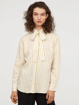 Блуза з бантом H&M 0688729 4XL (585284XL) Смужка