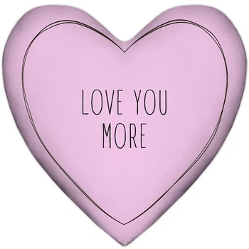 Подушка сердце Love you more 37x37 см