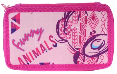 Пенал Class Funny Animals 2 отделения пустой (99503/8591662995039)