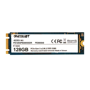 Накопитель SSD 128GB Patriot Scorch M.2 2280 PCIe 3.0 x2 3D TLC (PS128GPM280SSDR)