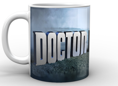 Кружка GeekLand белая Доктор Кто Doctor Who Доктор кто надпись DW.02.029