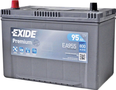 Batterie EA955 EXIDE PREMIUM 12V 95Ah 800A Korean B1