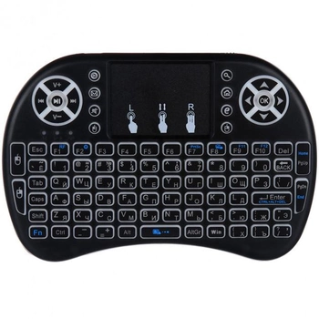 Беспроводная мини клавиатура Smart Control mini i8 тачпад русско-английская раскладка с подсветкой (6012BS)