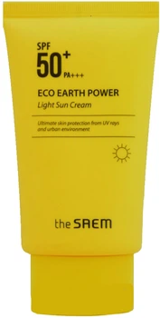 Сонцезахисний легкий крем The Saem Eco Earth Power Light Sun Cream SPF50+ PA+++ 50 г (8806164145906)