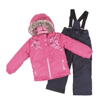 Зимовий термокомплект Peluche&Tartine F18M64EF-Candyberries_Deepgray рожевий 96 - 104 см (F18M64EF-Candyberries_Deepgray-3)