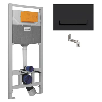 Инсталляция для унитаза с клавишей IMPRESE i-FRAME i8120B, черный