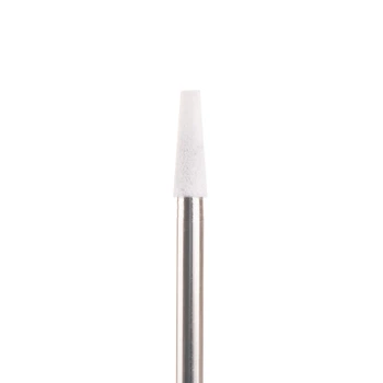 Фреза корундовая Nail Drill для маникюра и педикюра (Конус усечённый, удлинённый) 45-43, диаметр 2,5 мм, белая