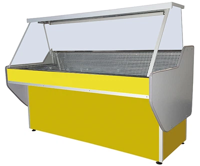 Холодильная витрина без бокса COLD eco Flat Medium Cold 1 м желтая