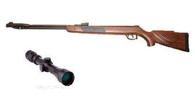 Пневматическая винтовка Kral 002 дерево с газовой пружиной 3-9х40 Sniper AR