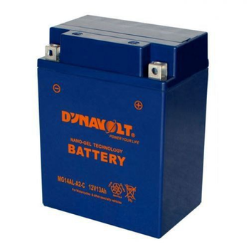 Мото аккумулятор DYNAVOLT MG14AL-A2-C 13 Аh, 210 А, 134х88х176 мм