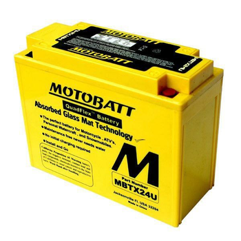 Мото акумулятор Motobatt MBTX24U 25 Аһ, 300 А, (+/-)(-/+), 205x87x162 мм