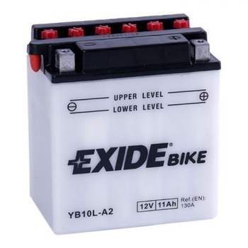 Мото аккумулятор EXIDE EB10L-A2 / YB10L-A2 11 Аh, 130 А, 134х90х145 мм
