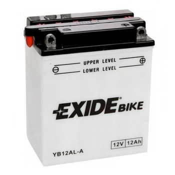 Мото аккумулятор EXIDE EB12AL-A, / YB12AL-A 12 Аh, 165 А, (-/+), 134х80х160 мм
