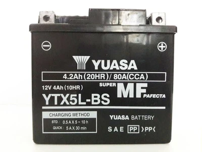 Мото акумулятор YUASA YTX5L-BS 4,2 Аһ, 80 А, (-/+), 114х71х106 мм