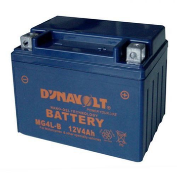 Мото аккумулятор DYNAVOLT MG4L-B 4 Аh, 70 А, 120х71х91 мм