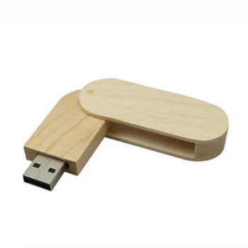 USB флешка деревянная поворотная на 8Гб LSite (D3BRW)
