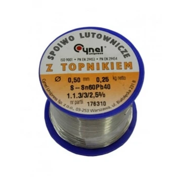Припій Sn60Pb40 0.5 mm (250g)