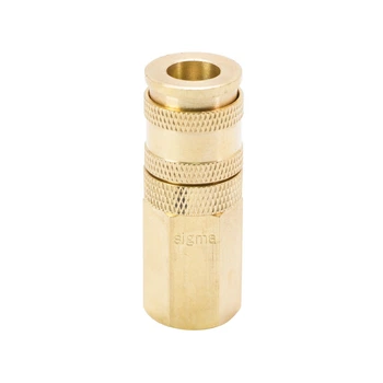 Соединение быстросъемное усиленное с фиксатором FT 1/4" (латунь) SIGMA (7021641) 1498667