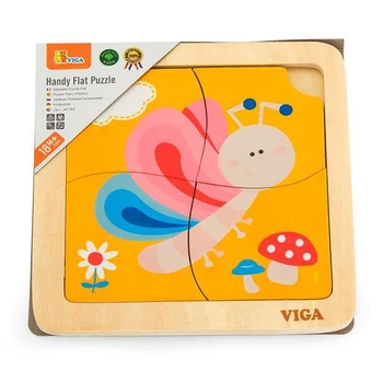 Дерев'яний міні-пазл Viga Toys Метелик, 4 ел. (50136) 3627640