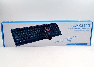 Беспроводная русская клавиатура и мышка HK6500