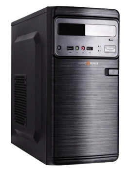 Корпус Logicpower 6106-400W 12см, 2xUSB2.0, Black