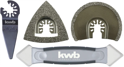 Набір насадок для реноватора KWB для плитки 4 шт. (708750)