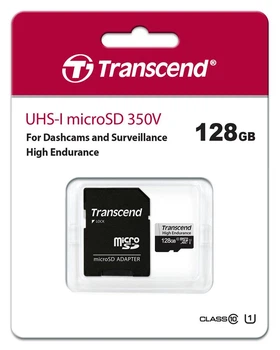 Карта пам'яті Transcend microSD 128GB C10 UHS-I U1 High Endurance (170TB) (647787)