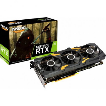 Видеокарта Inno3D GeForce RTX2080 Ti 11Gb GAMING OC X3 (N208T3-11D6X-1150VA24)