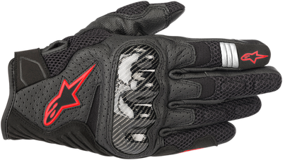 Моторукавички Alpinestars SMX-1 AIR V2, M, Чорний/Червоний (720017)