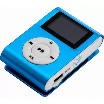 mp3 плеєр TOTO With display Earphone Mp3 Blue (TPS-02-Blue)