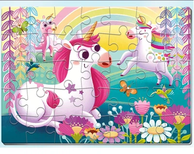 Мягкие пазлы Vladi Toys А4 Единороги 35 элементов (VT1102-26)