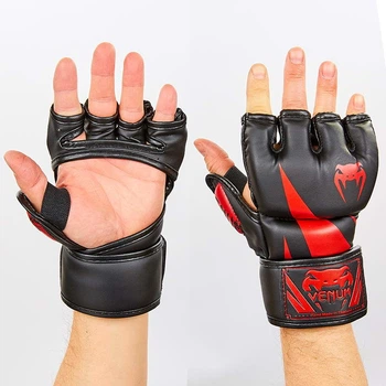 Перчатки для смешанных единоборств MMA Venum BO-8355-BKR размер XL