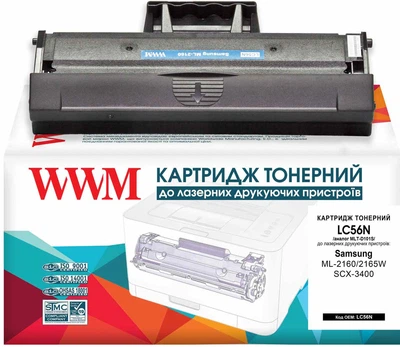 Картридж WWM для Samsung ML-2160/2165W/SCX-3400 аналог MLT-D101S Black (LC56N)