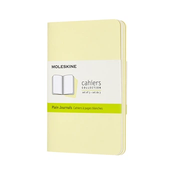 Блокнот Moleskine Cahier карманный 64 страницы нелинованный Нежный Желтый 9х14 см (8058647629735)