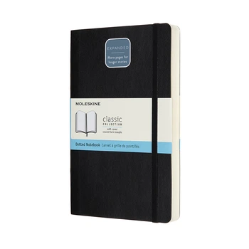 Блокнот Moleskine Classic Expanded средний 13х21 см 400 страниц в точку Черный Мягкий (8058647628073)