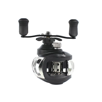 Катушка мультипликаторная для рыбалки Yumoshi AK 200 Black-Silver Right для ловли рыбы правая рука (SK-N6294-21100S)