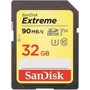 Карта памяти Sandisk 32 GB SDHC UHS-I U3 4K Extreme (SDSDXVE-032G-GNCIN)