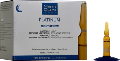 Ampułki na noc MartiDerm Platinum Night Renew Ampollas 30 szt x 2 ml (8437000435594)