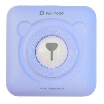 Мобильный Bluetooth мини термопринтер PeriPage A6, карманный для смартфона, Голубой