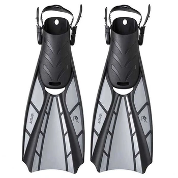 Ласты с открытой пяткой Dolvor Batman M(40-44) черно-серый F123/M-G